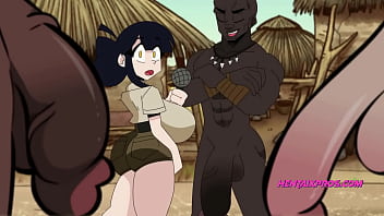 Reporter Visits The Big Dick Tribe In Africa - Uncensored Cartoon