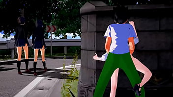 Mikan Y Luego Haruna Se Turnan Para Coger Con Su Galán