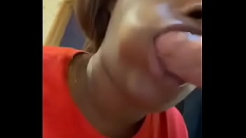 Ebony Sucking My Cock Through Gloryhole Part 2