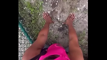 Mistress Take Puppy For Walk