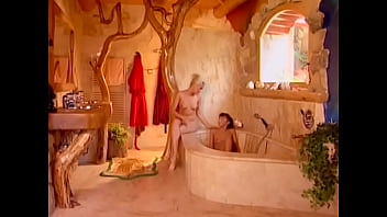 Kathy Divan Takes A Bath When Lesbian Fanny Blond Licks Her Wet Pussy
