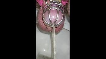 Chasity Cage Pissing Training