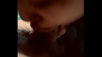 Brown Skin Latina Gives Sloppy Head