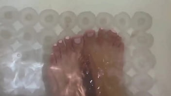 Bath Time Fun With Your Wife' Feet