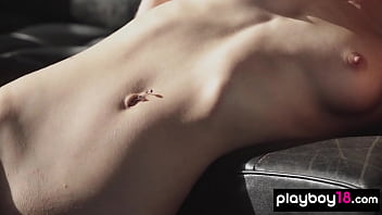 Petite Russian Teen Blondie Aleksandra Smelova Drops Off Her Lace Lingerie