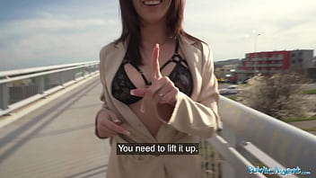 Public Agent Super Sexy Brunette Shows Off Her Tits And Ass And Suck And Fucks