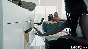 Ebony Ex Gf Coming To Collect Her Stuff Finds Another Woman In Their Bed