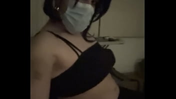 Amateur Crossdresser Latina With Micro Tenis