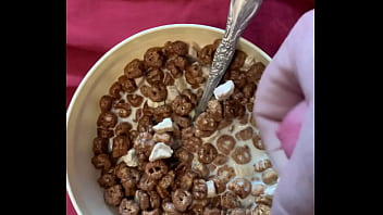 Adding My Special Cock Milk To My Breakfast