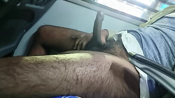 Half Naked Jerking In Cab