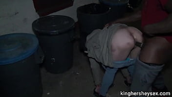 Fucking This Prostitute Next To The Dumpster In A Alleyway We Got Caught