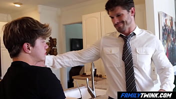 Familytwink - Muscled Stepdad Crushes Her Twink Stepson
