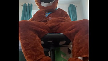 Scooby Doo Mascot Plays With Himself