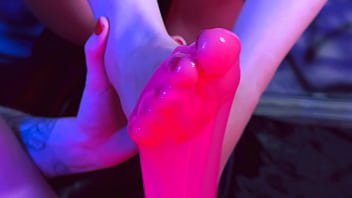 Messy Foot Play To Make You Hard