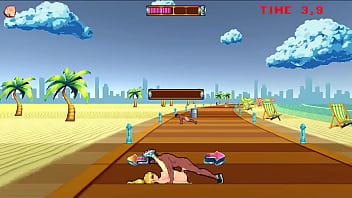 Hot Blonde In Roller Skates Having Sex With Anyone She Finds On The Street In Rollerbabe Hentai Game