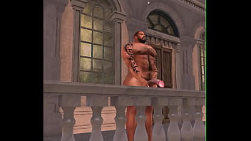 Drone Catches Big Duane Brown On Hotel Balcony