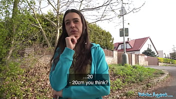 Public Agent Brunette Jogger With A Great Ass Measures A Big Cock Before Fucking It