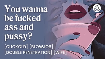 Cuckolding Wife Gets Double Penetration And Begs For Anal Creampie | She Wants Two Big Dicks In Her Hole | Cuckold Real Couple