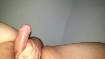 Fat Guy Lying Down Cumming