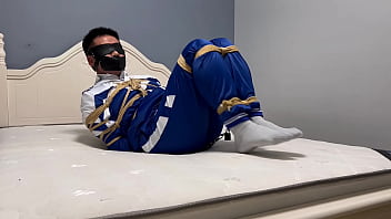 Asian Boy Tied Up By Ropes And Shackles Part 1