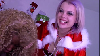 Porn Star Nina Rivera And Nadia White Suck My Dick For Christmas