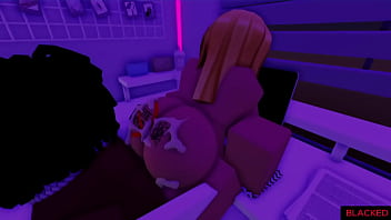 Roblox Video Tape #1 | Unfaithful Blonde Bitch Rides A Black Bull While Her Boyfriend Calls Her.