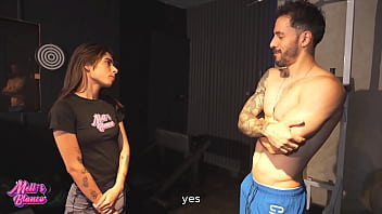 I Arrive At My Neighbor' House Unannounced So He Can Train Me And Fuck My Entire Little Vagina With His Big Cock