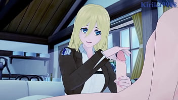 Mikasa Ackerman And Krista Lenz (historia Reiss) Intense Sex. - Shingeki No Kyojin Hentai