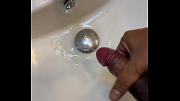Guy Cums Multiple Times In The Sink
