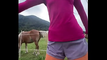 Dancing Next To Some Beautiful Horses Outdoors ??what' Your Favorite Way To Connect With Nature?#dancing #outd...