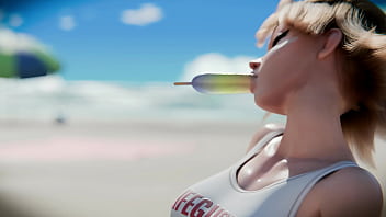 Couldn_t Resist Kiriko At The Beach