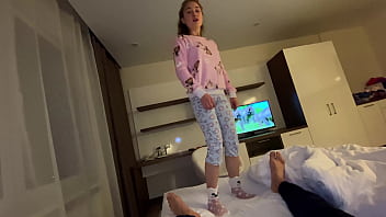 Fucking My Stepfather While He Is Talking On The Phone With His Wife