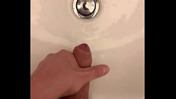 Man Jerking In Sink Full With Cum Wet
