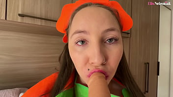 Loira Gostosa Com Fantasia De Halloween é Fodida Forte E Ganha Leitinho Na Barriga - Elis Nebsniak