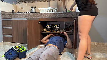 Tiny Colombian Girl Hires A Plumber And Ends Up Getting It Fixed Inside Her Tight Asshole