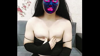 Masked And Mesmerizing: Sexy Dance In Black Outfit And Snow-white Skin