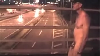 Naked On A Bridge - cock, outdoor, amateur, flash, risky, flasher, exhibitionsit - Video 59334
