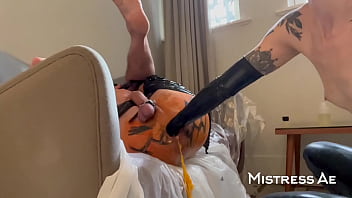 Anal Stretching Match 4 - The Halloween Edition (food Play And Cosplay)