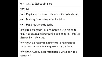 Relatos Escritos| Me Corro En Las Tetas De Mi Hijastra Y Va A Enseñarlo A Su Mami | Principe
