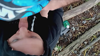 Over Woman Gives Me Head In The Woods Almost Caught