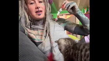 Playing With My Kitten#tattoogirl #tattoomodel #inkedgirl #tattoos #tattoo #inked #inkedup #kitten