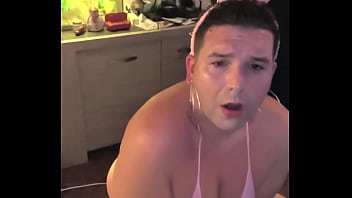 Chubby French Sissy Jinna Enjoy Big Black Toy In Chastity