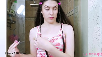 Stunning Brunette Muse Took A Bath