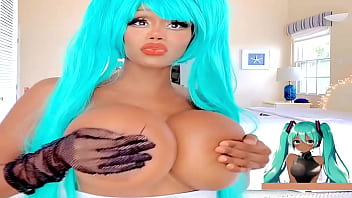 Cosplay Hatsune Miku Huge Boobs