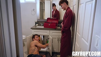 From Plumbing To Pleasure: Aaron Elias Makes A Bold Proposition To His Handyman, Carter Woods