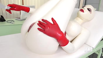 Latex Sex Goddess' Self-spanking And Masturbation Solo