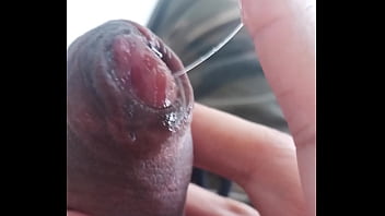 Leaking Precum, Jacking Off My Uncircumcised Cock, Cumming, Closeup. September 22, 2024.