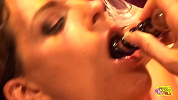 Two Lesbian Friends One Brunette And The Other One Blonde Are Having Fun