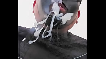 Playing With My Cum On A Glass Table Is Fun!