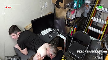 Stud Cop Has No Patience For Slutty Twink Who Got Caught Fucking In The Restroom